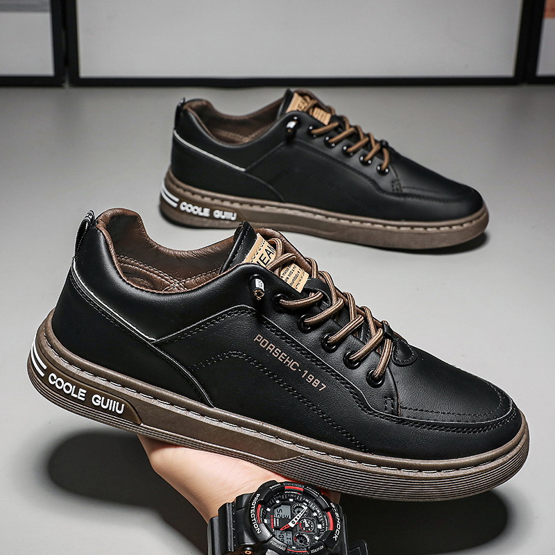 Men’s Casual Trainers Breathable White Slip-on Shoes For Spring_voghion.com