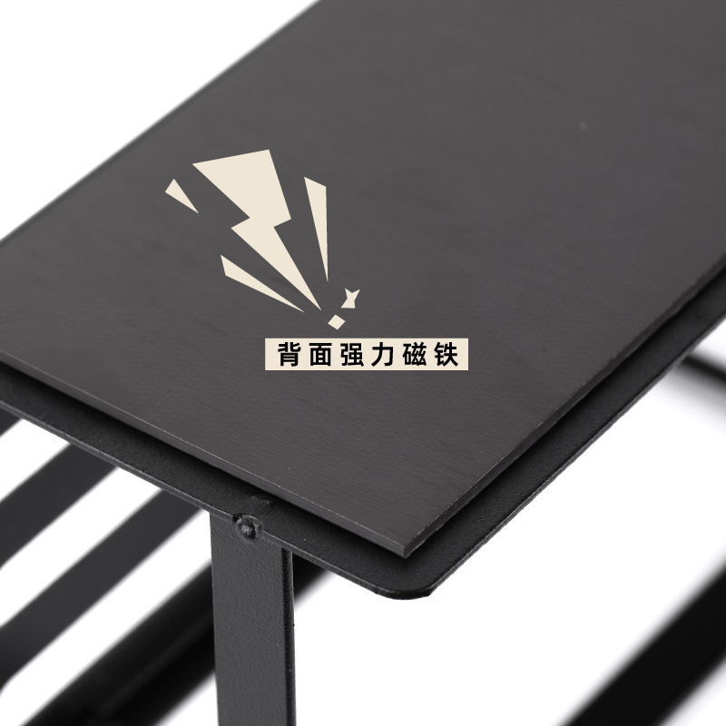 クロスボーダー冷蔵庫サイド磁気調味料収納ラック家庭用キッチン収納グッズパンチフリー調味料収納ラック|undefined