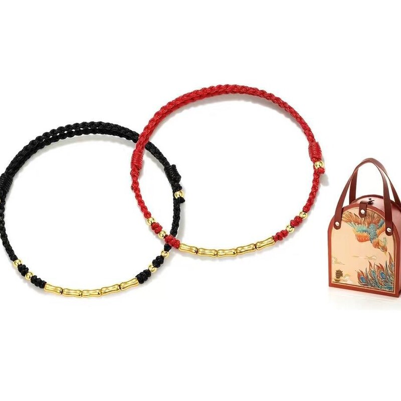 Designers Recommend Bamboo Couple Bracelet Niche Design Raising National Style Students' Woven Hand Rope