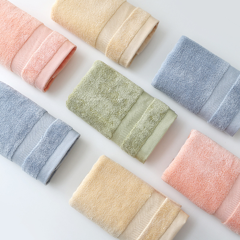 100 multi-color style bamboo fiber towel face washing small square towel bath large bath towel better than pure cotton absorbent