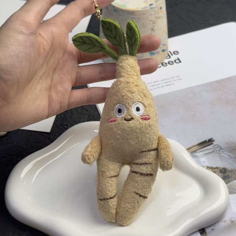 创意精品流泪香菇毛绒玩具公仔挂件中药系列煲治百病玩偶钥匙扣|undefined