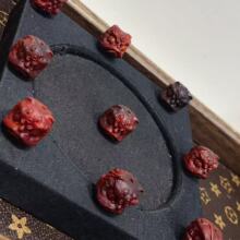 檀木雕刻醒狮紫檀木狮子头创意手工DIY手机包链钥匙挂件配饰