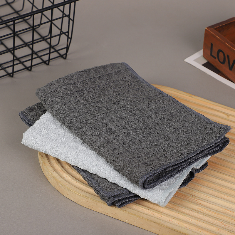 Waffle Rag Microfiber Easy to Lose Coffee Bar Towel Absorbent Household Cleaning Waffle Towel Waffle Rag Microfiber Easy to Lose Coffee Bar Towel Absorbent Household Cleaning Waffle Towel