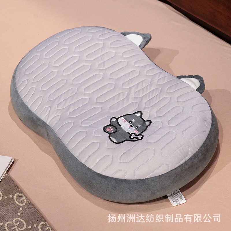 Almohada Lumbar de Espuma Viscoelástica y Seda de Hielo para Oficina