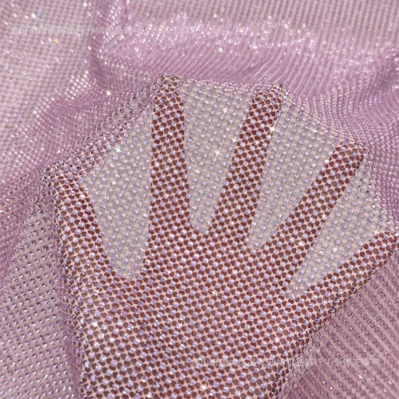 Transfronterizos amazónicos de moda de alta calidad, ropa de mangas largas de diamante de alta densidad, tela de diamante caliente de alta densidad