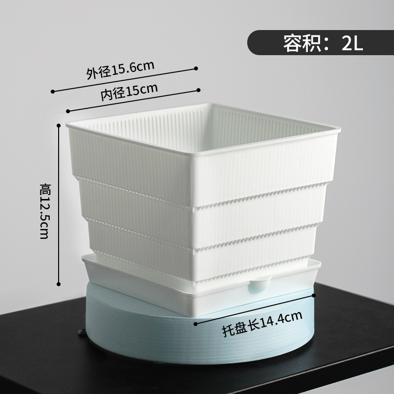 美撒大口径プラスチックコントロール根多肉植木鉢肉盆栽盛り合わせ専用大サイズ通気植木鉢トレー付き|undefined