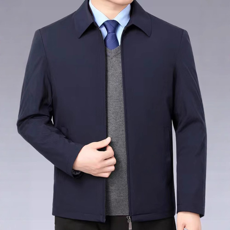2025 New High-End Jacket Spring and Autum Dad Executive Jacket Business Casual Middle-Aged and Elderly Cadre Tops 2025 New High-End Jacket Spring and Autum Dad Executive Jacket Business Casual Middle-Aged and Elderly Cadre Tops