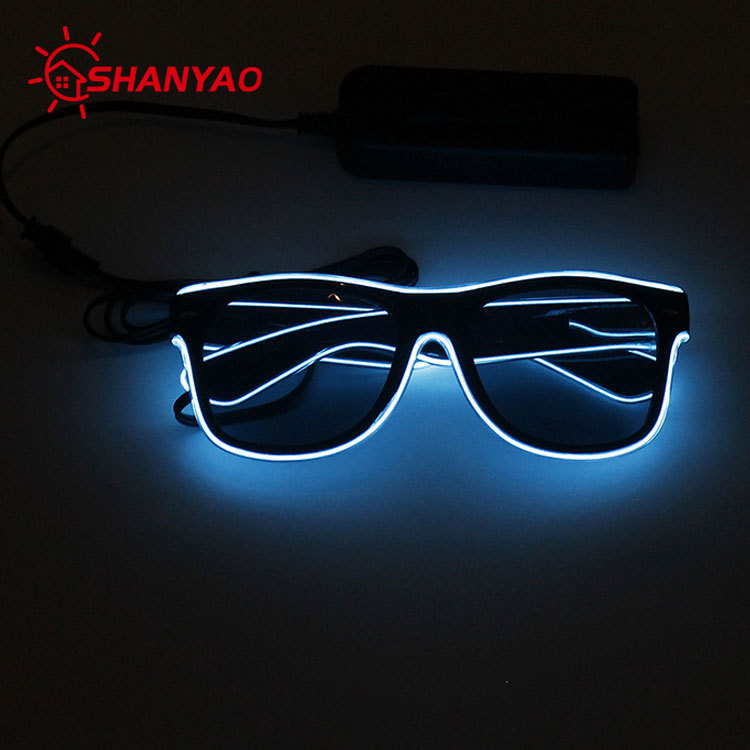 Gafas de Sol Luminosas EL de Luz Fría de ABS para Bares y Fiestas image 3