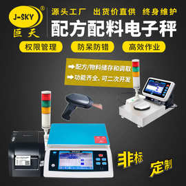 电子秤工厂用智能称重系统食品厂配料秤打印数据记录刷卡联网扫码