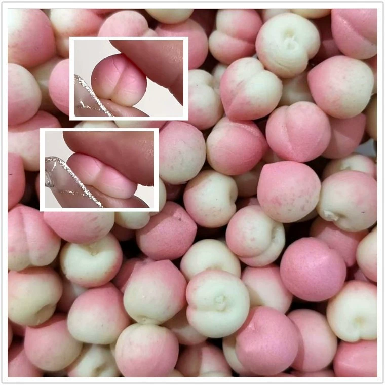 Мягкий персик замешивание мини трехмерный Маленький персик желтый персик Нектарин Маленький персик замешивание музыка декомпрессионная игрушка