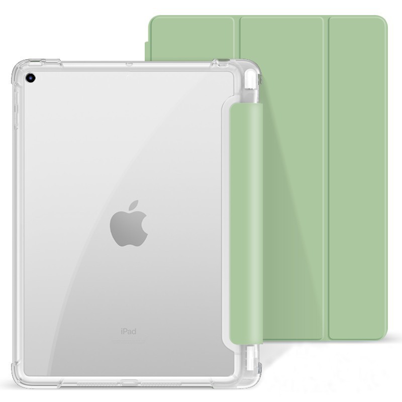 Aplicable para iPad7 5 generación triple plegable hibernación TPU bolígrafo estuche todo incluido A16 / pro11 estuche de placa plana