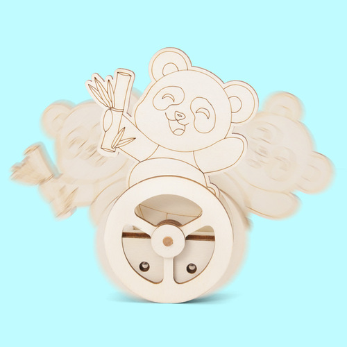 Scientific experiment DIY tumbler panda tumbler technology small production children's handmade science and education cutting-edge material package