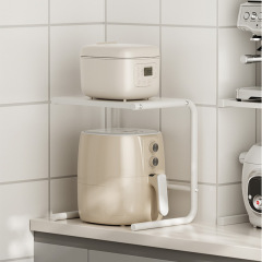 Small Appliance Layered Storage Rack, Extendable Kitchen Shelf, Microwave Oven Shelf, Countertop Air Fryer Stand