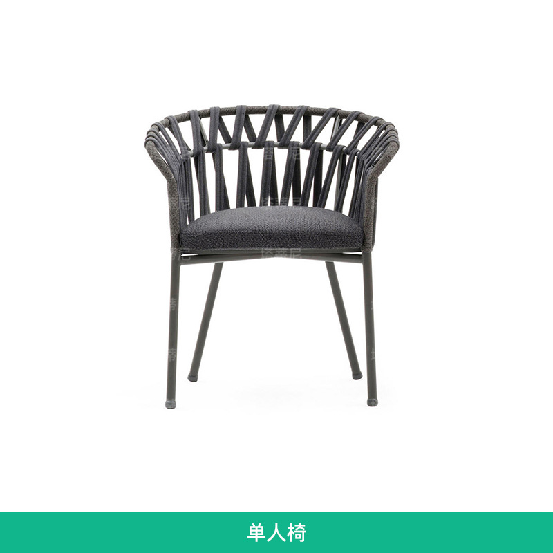 Mesas y sillas para exteriores, balcón con patio, protección solar, impermeables, muebles de ratán para ocio, terraza de jardín al aire libre, juego de mesa larga de ratán. image 7