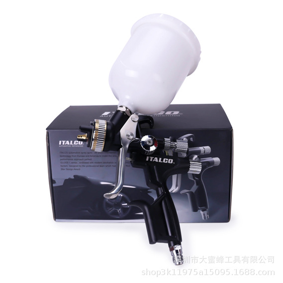 原装 ITALCO GLOSS1 LVMP 1.3 专业喷枪 600ml 杯子 美国品牌
