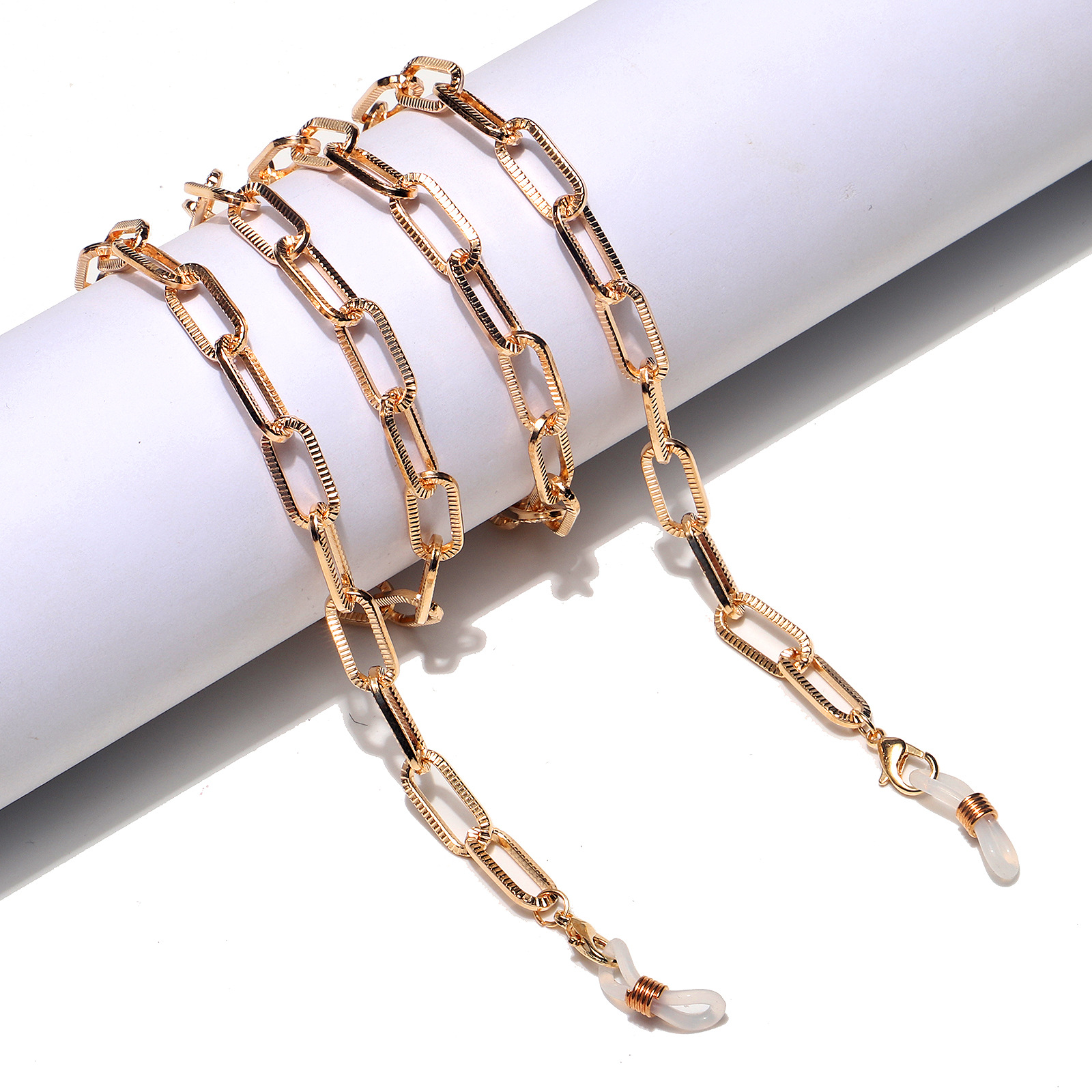 20g Weight Metal Material Fashion Simple Color Retention Golden Metal Glasses Chain 3