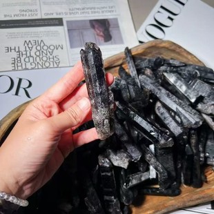 Black Crystal Raw Stone