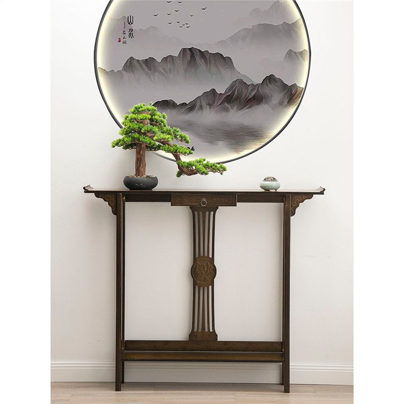 New Chinese-Style Entrance Table, Door Against the Wall, Modern Living Room Table, End Table, Cabinet, Wholesale Incense Burner Entrance Cabinet