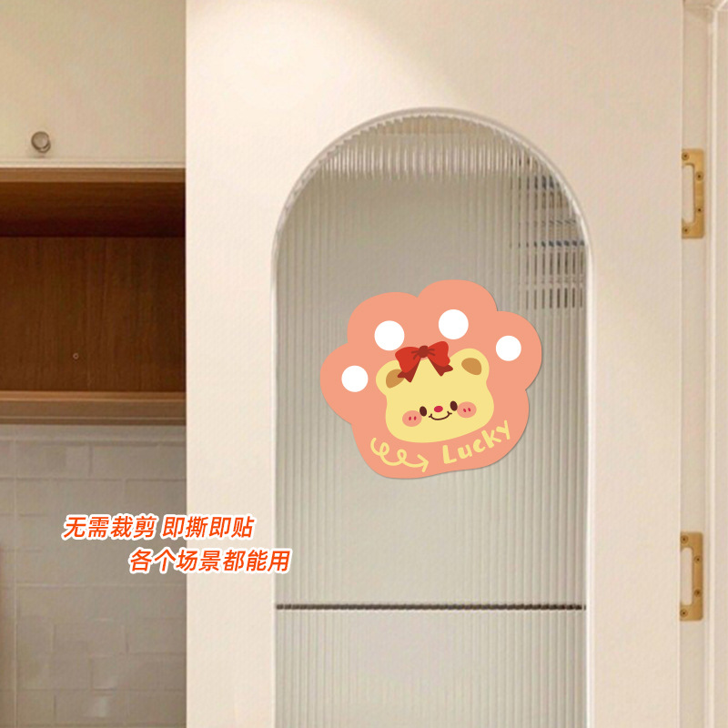 Queso oso inodoro desodorante autoadhesivo olor extraño fieltro perfumado inodoro asiento inodoro dibujos animados adhesivos decoración