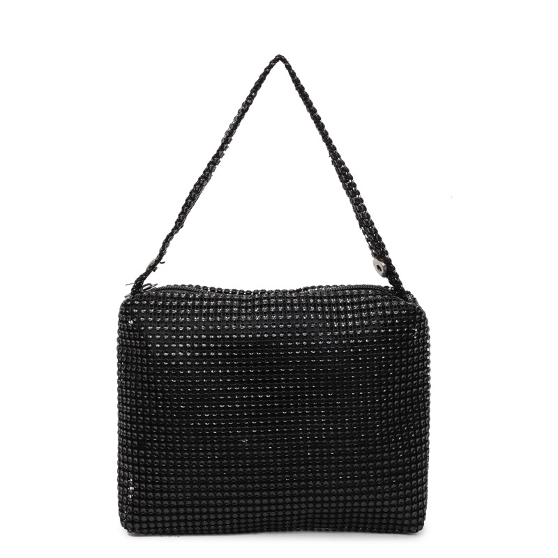 Bolsos pequeños de moda coreana 2025 verano nuevo estilo bolso femenino bolso de lentejuelas estilo occidental bolso de lona simple de alta calidad