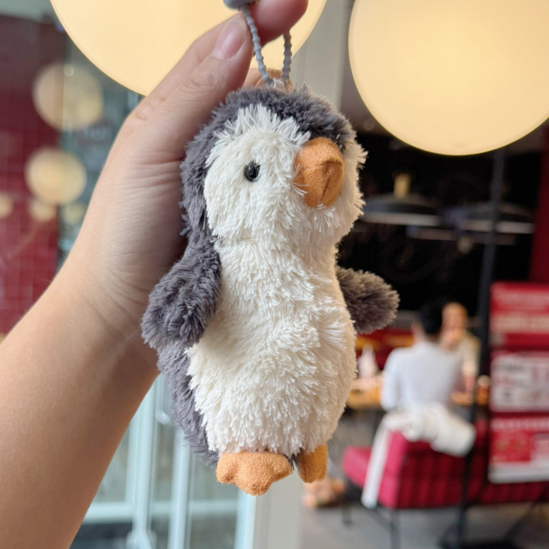 インターネット有名人かわいいピーナッツペンギンキーホルダーペンダントぬいぐるみペンギン人形カップル小さなギフトスクールバッグペンダント|undefined