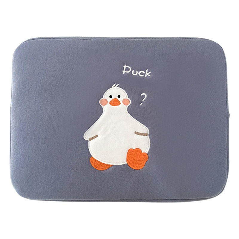 Cross-Border Insipad Tablet Computer Inner Case Cute Duck Embroidered Anti-Fall Protective Cover Apple Cartoon