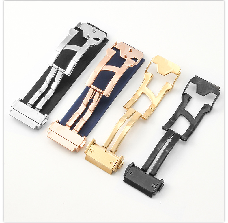 Convex 26*19mm Quality Silicone Rubber Watch Band Strap Fits