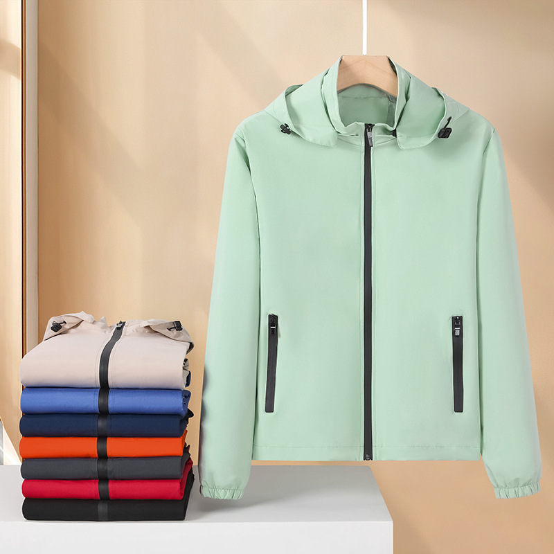 4S Shop Work Clothes Autumn and Winter Thin Jacket Custom-Made Jacket with Logo Printed Corporate Outdoor Group Clothing Embroider