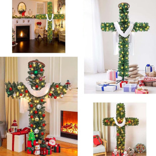 Cross Border New Product Christmas Interior Decoration Christmas Tree Cross Easter Christmas Tree