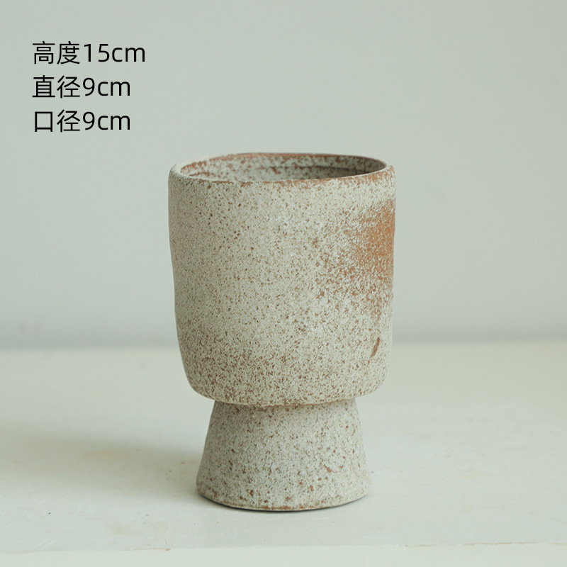 Jarrón de Cerámica para Mesa, Porcelana Vidriada con Acabado Mate para Decoración del Hogar