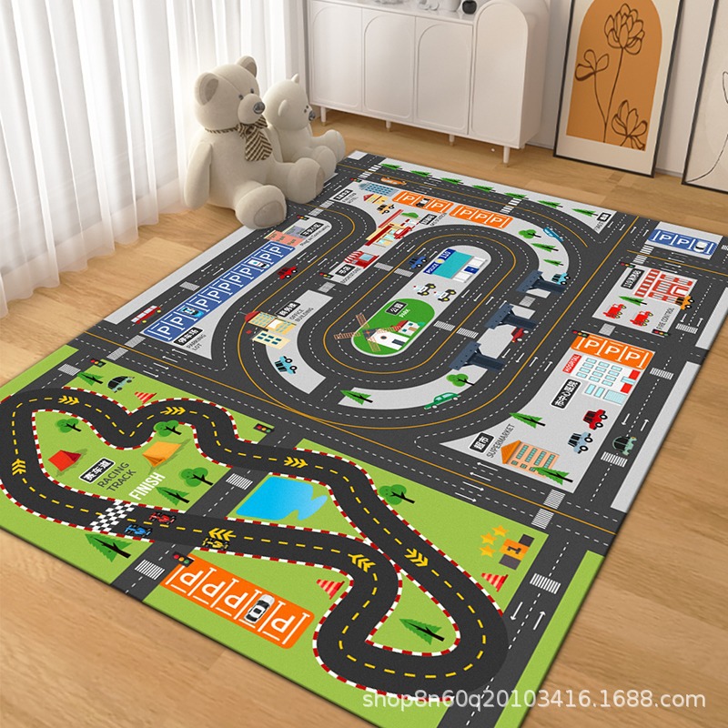 Cartoon children's puzzle game railed