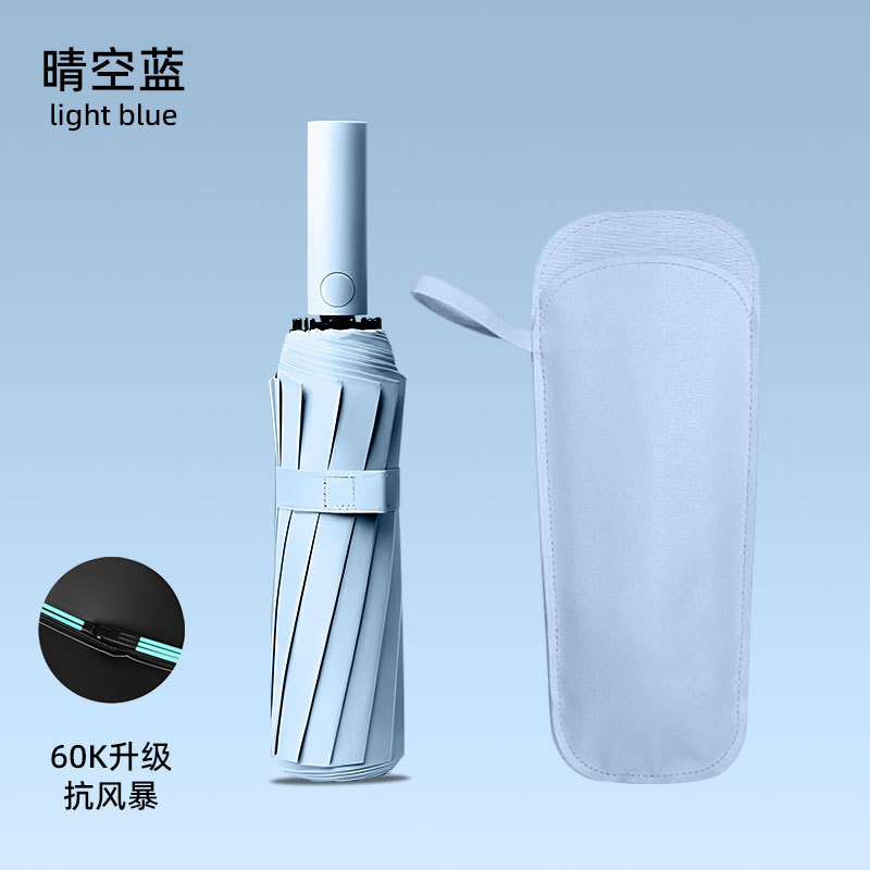 雨伞60骨自动大号森系女学生折叠伞韩版双人防晒晴雨两用太阳伞|undefined