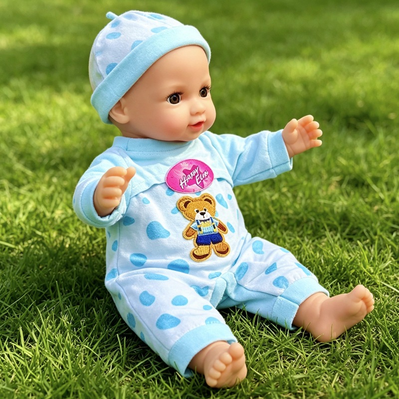 18 inch simulation doll conjoined clothes 40cm doll clothes pajamas