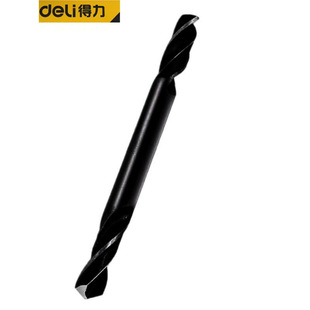 Deli Cobalt-Containing High-Speed Steel Double-Headed Twist Drill Bit Straight Handle Drill Wood Drilling Super-Hard Alloy Rotor Double-Edged Drill
