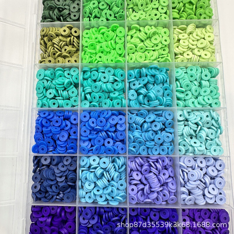 Soft Clay Beads Crafts Jewelry Mixed Color Soft Clay Spacer Beads Clay DIY Bracelet Necklace Accessories Factory Wholesale