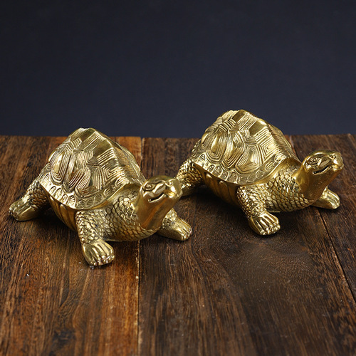Manufacturer wholesale copper turtle ornaments longevity turtle Brazilian tortoise crafts gifts manufacturer wholesale