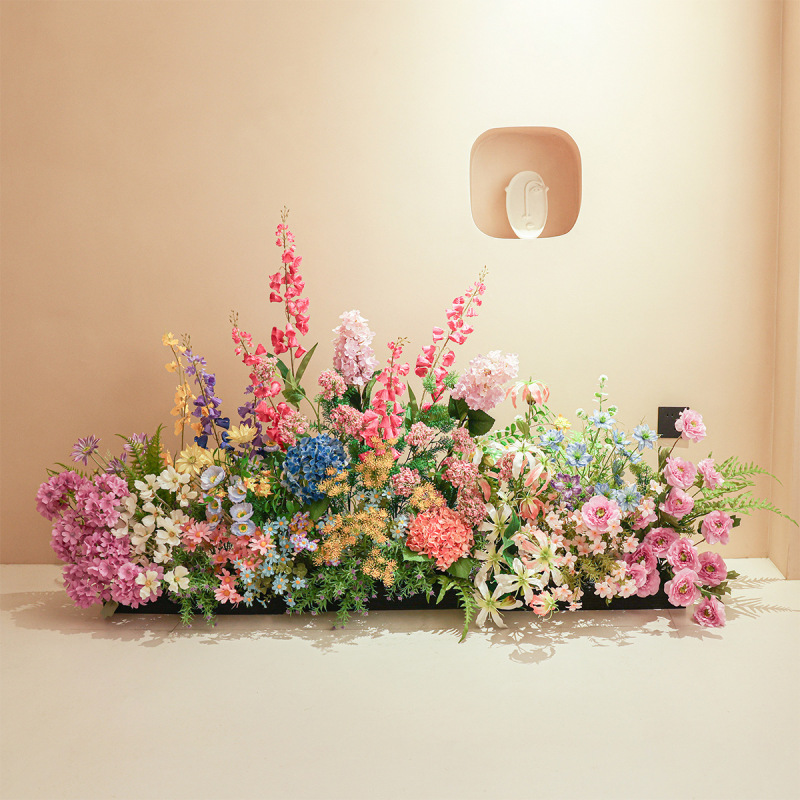 莫奈花園シミュレーション花偽緑植造景組合せ室内高級バイオニクス植物ショーウインドー装飾景観置物|undefined