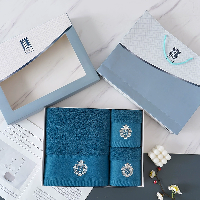 Подарочная коробка из хлопкового полотенца с ручным подарочным набором коробка из хлопка Подарочная деятельность Групповая покупка логотипа оптом