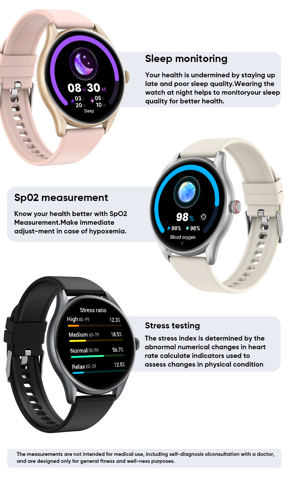 Montre connectée avec cardiofréquencemètre et assistant vocal_voghion.com