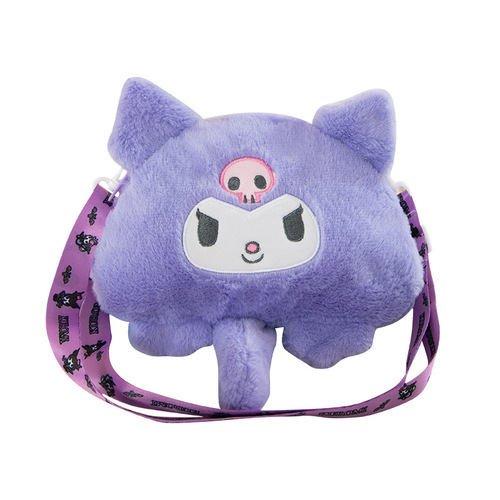  New Kuromi cross-body bag plush toy bag grabber doll doll wedding throw doll foreign trade bag