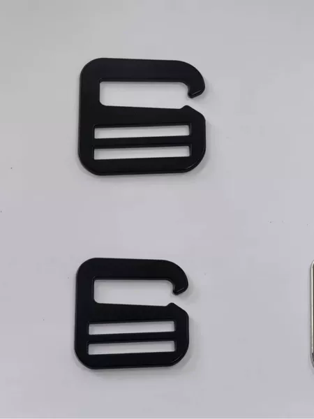 Zinc alloy nine-character buckle luggage hardware accessories adjustment buckle curved surface nine-character buckle 30mm inner diameter hook decorative buckle
