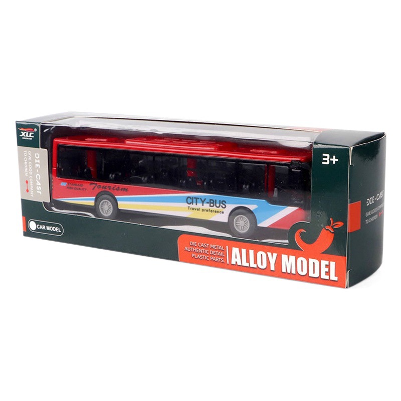 Juguete de autobús de Los niños populares 15cm MODELO DE AUTOBÚS simulación bebé coche juguete al por mayor