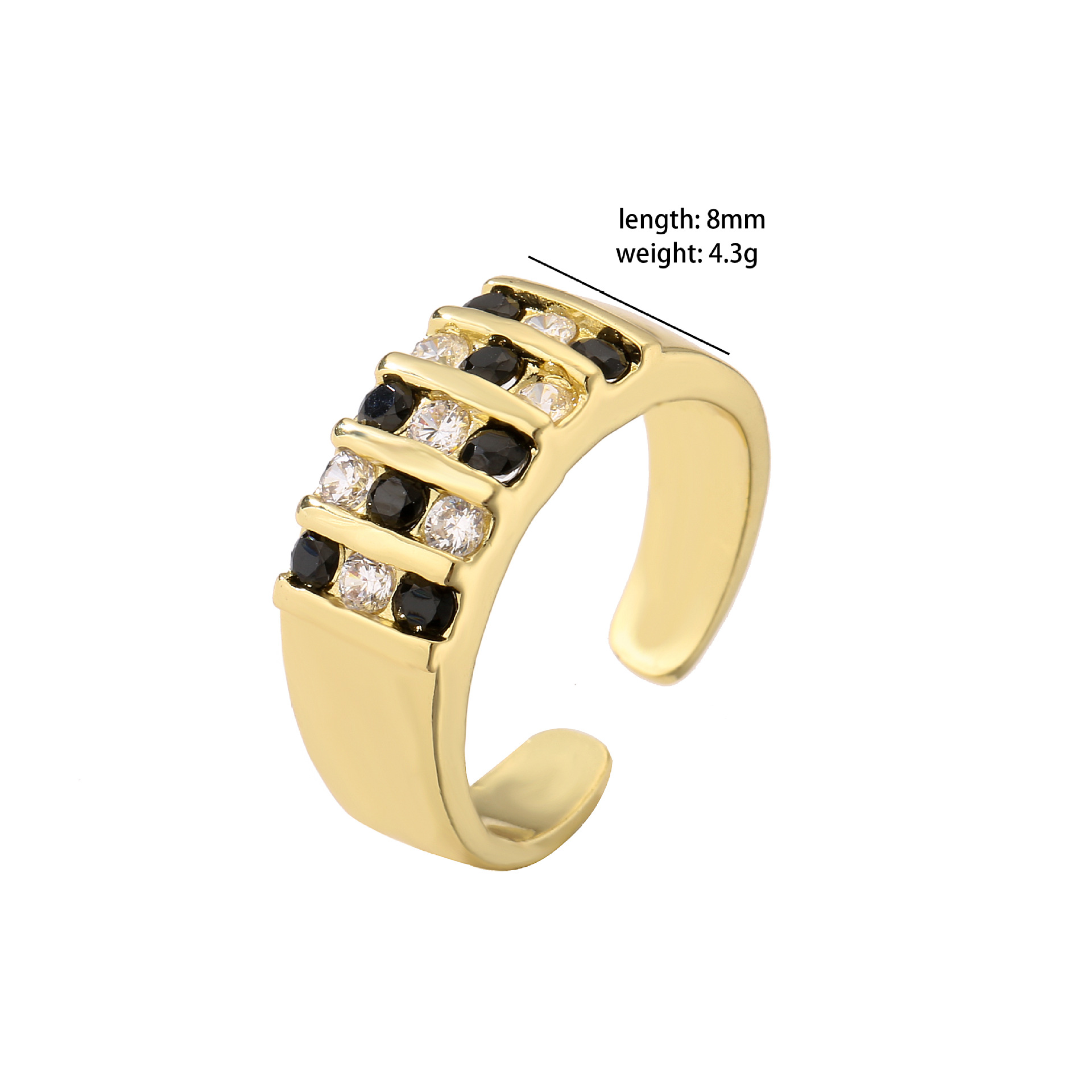 Womenu0027S Fashion Simple Style Geometric Heart Alloy Zircon Rings Copper Rings