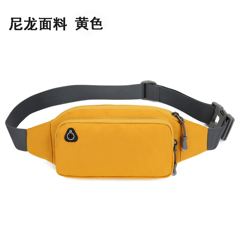 Transfronterizo al aire libre senderismo ocio bolsa hombres y mujeres cajero teléfono móvil bolso crossbody pecho bolsa correr fitness deportes cintura bolsa