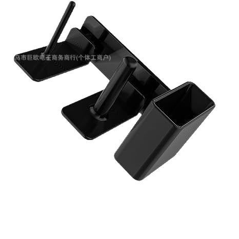 Nuevo producto transfronterizo soporte de montaje lateral 3 en 1 portavasos pajita cubierta de copa subensamblaje escritorio barra de bar soporte de papel portavasos divisor