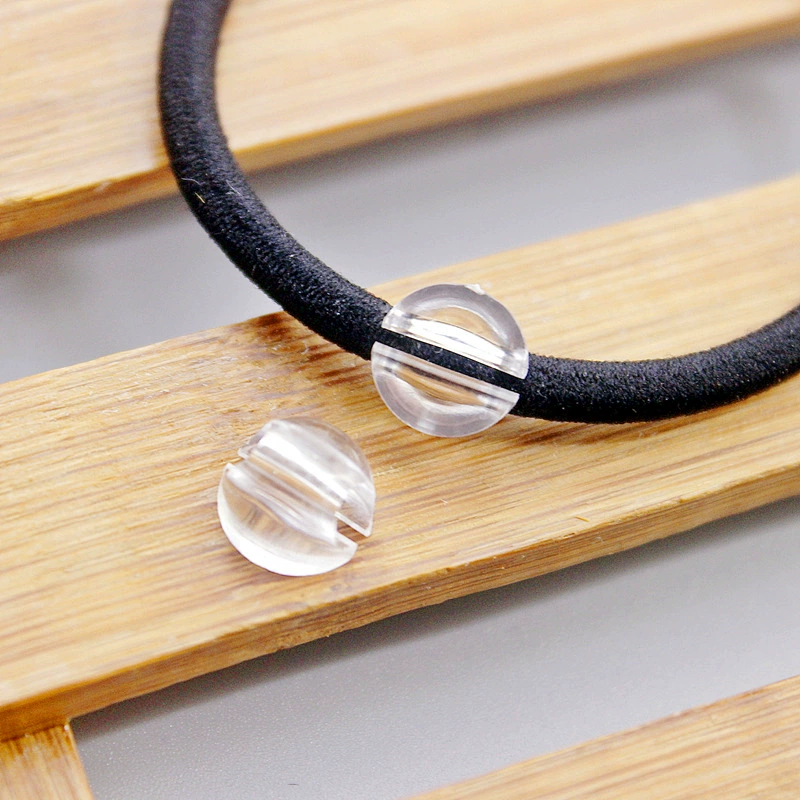Оптовая полусферическая полукруглая DIY плоская Нижняя кожаная пряжка 9 мм рифленая Пряжка для веревки для волос с 4-6 мм головкой веревки