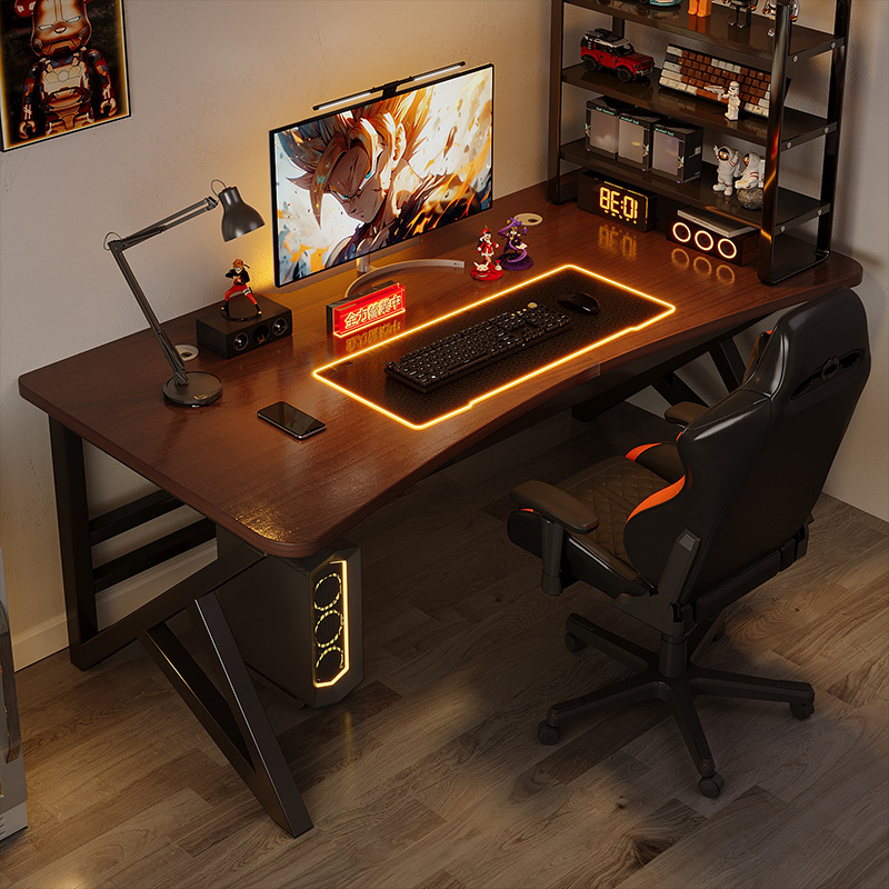 Mesa de computadora de escritorio de madera maciza mesa de deportes electrónicos dormitorio simple mesas de escritorio rectangulares escritorio de escritorio de estudiantes