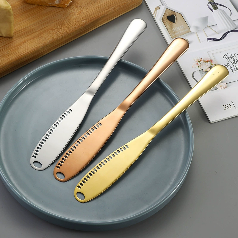 Кросс-бордер 430 нержавеющая сталь столовые приборы масло-сырknife нож для сыра крем декоративный нож авокадо нож выпечка скрабер