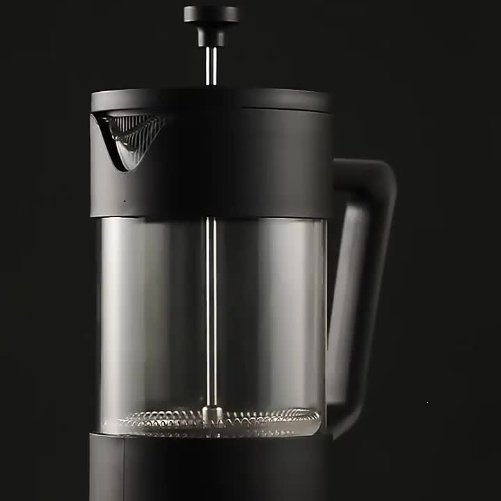 French press coffee filter, integrated brewing and tea-making pot, universal French press pot, residue-separating espresso extractor