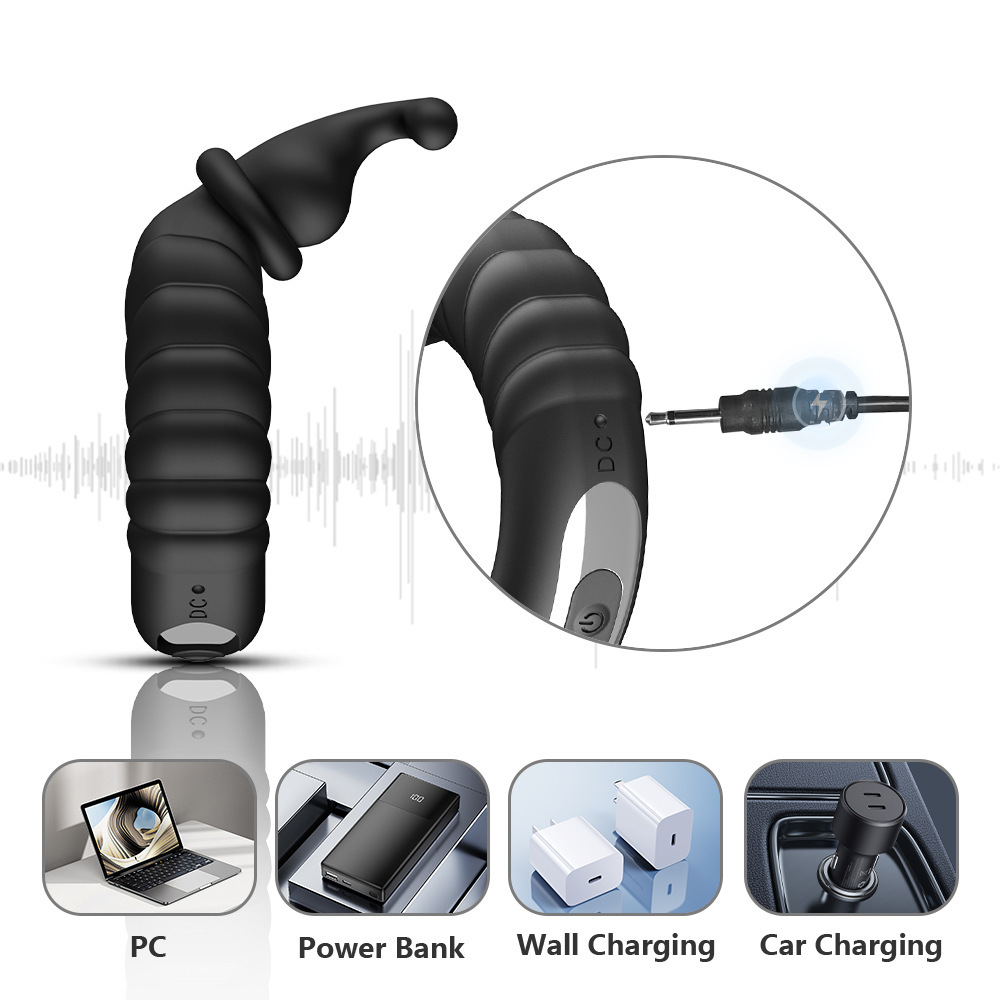 Rechargeable 10-Frequency Vibrating Silicone Lock Ring with Remote Control — detail image 3